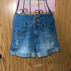 Jean high waisted shorts